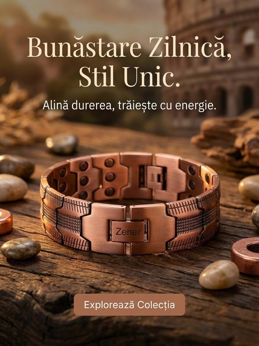 Brățară magnetică pentru sănătate din cupru