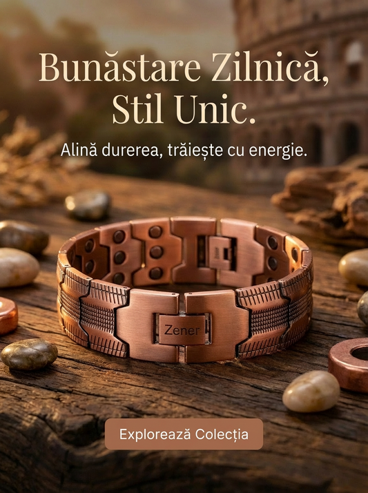 Brățară magnetică pentru sănătate din cupru